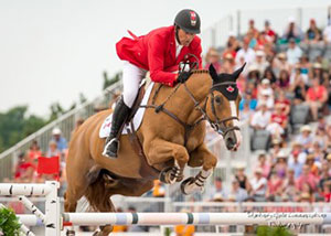 Yann Candele and Showgirl, owned by The Watermark Group, represented Canada at the 2014 Alltech FEI World Equestrian Games in Normandy, France, and led Canada to a team gold medal at the 2015 Pan American Games in front of a home crowd in Toronto, Canada. Photo by Starting Gate Communications