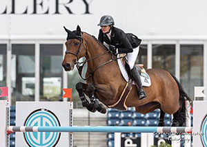 Tiffany Foster and Victor won the $86,000 CSI5* 1.50m Suncast Classic on Sunday, March 12, at the Winter Equestrian Festival in Wellington, FL. Photo by Starting Gate Communications