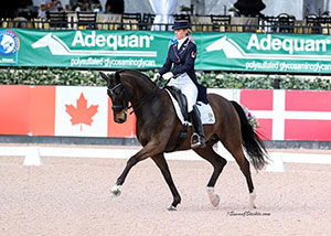 Tina Irwin of Stouffville, ON earned the world’s highest small tour score on record for 2017 during week seven of the Adequan Global Dressage Festival (AGDF), held Feb. 23-26, 2017 in Wellington, FL. Photo by Susan J. Stickle