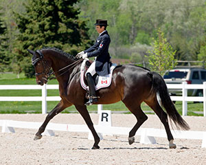 Six-time Olympian, Christilot Boylen of Loretto, ON earned back-to-back wins in the small tour aboard Rockylane, plus was presented with the CDI Leading Athlete Award at the CDI 3* Ottawa Dressage Festival, held May 18-21 in Ottawa, ON. Photo by Cealy Tetley