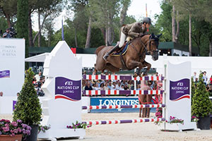 A double-clear from Alberto Zorzi and Fair Light van T Heike was key to an historic home victory for Team Italy at the FEI Nations Cup™ Jumping Europe Division 1 leg at Piazza di Siena, Rome. Photo by FEI/Richard Juilliart