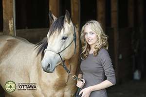 Amber Marshall, star of CBC’s award-winning Heartland, will headline the Ottawa National Horse Show on July 15 and 16 at Wesley Clover Parks in Ottawa, ON. Photo by Shawn Turner