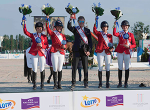 Team USA won the fifth leg of the FEI Nations Cup™ Jumping Europe Division 2 series in Sopot, Poland