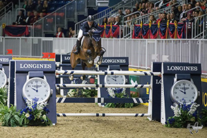 McLain Ward (USA) won the $130,000 Longines FEI World Cup™ Jumping Toronto aboard HH Azur at the 2016 Royal Horse Show in Toronto, ON. Photo by Ben Radvanyi Photography