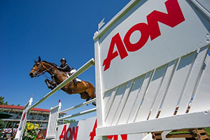 Zazou Hoffmann and W Zermie 13 won the AON Cup at the Spruce Meadows North American. Photo by Spruce Meadows Media Services