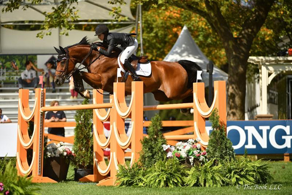 Lucy Deslauriers and Hester won the $86,000 American Gold Cup Qualifier CSI4*-W. Photo by The Book LLC