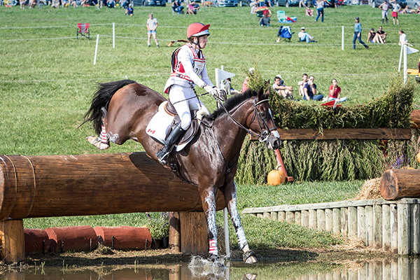Selena O’Hanlon of Kingston, ON rode Foxwood High to a third place finish in the highly competitive CIC 3* division at the Plantation Field International Horse Trials, held Sept. 14-17, 2017 in Unionville, PA. Photo by RedBayPhotos.com