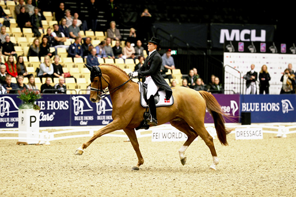 Denmark’s Cathrine Dufour and Atterupgaards Cassidy produced a superb test to win the first leg of the FEI World Cup™ Dressage 2017/2018 Western European League on home ground in Herning (DEN). Photo by FEI/Everhorsephoto.com