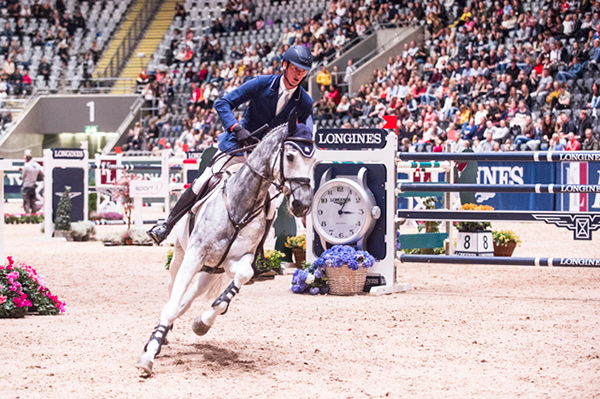 Germany’s Daniel Deusser and his new ride, Cornet, scorched to victory at today’s opening leg of the Longines FEI World Cup™ Jumping 2017/2018 Western European League in Oslo, Norway. Photo by FEI/Mette Sattrup