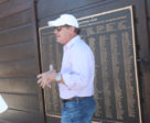 What do you get if you cross Walt Disney with the Energizer Bunny? The visionary Mark Bellissimo, seen standing in front of a plaque that thanks everyone who had a hand in getting TIEC up and running.