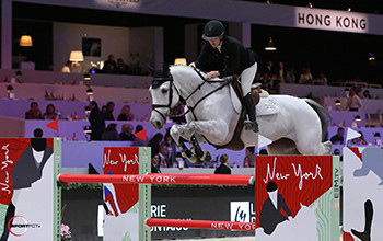 Canada’s Kara Chad won the €24,600 CSI2* Land Rover Grand Prix riding Carona for owner Torrey Pines Stable at the Paris Masters on Sunday, December 3. Photo by Sportfot for EEM