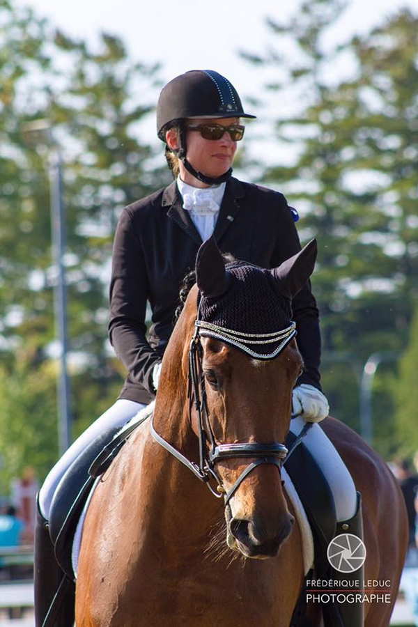 Sophie Lehoux of Rosemère, QC finished fourth in the November leg of the Equestrian Canada Para-Equestrian Sea-to-Sea Video Competition. Photo by Frédérique Leduc Photographe