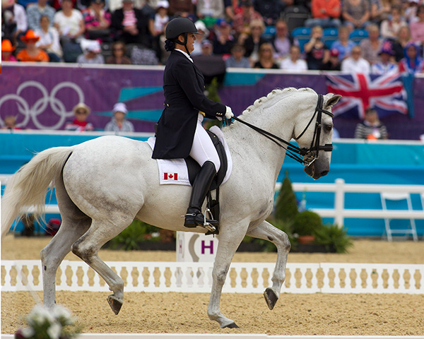Jacqueline Brooks & D Niro at the 2012 London Olympics. Photo by Cealy Tetley