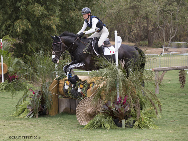 Kathryn Robinson and Let It Bee competing at the Rio Olympics.