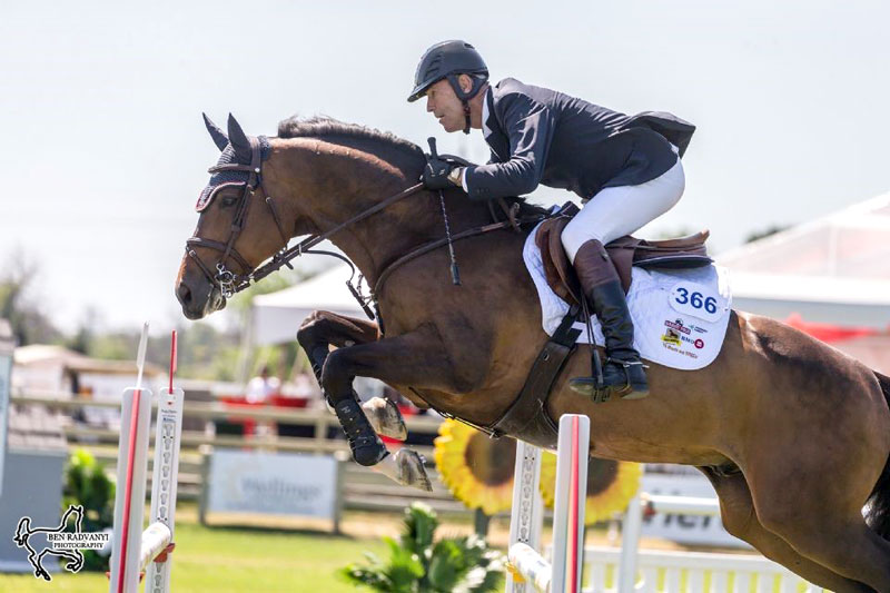 Ian Millar of Perth, ON, pictured riding Ericson, opened the Ottawa National Horse Show by claiming the top two spots in the 1.35m Open Jumpers, presented by Omega Alpha, on Wednesday, July 11, at Wesley Clover Parks in the heart of Canada’s national capital. Photo by Ben Radvanyi Photography