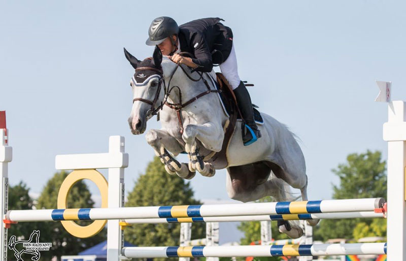 Keean White of Rockwood, ON, and Leilani won the $20,000 Open Welcome, presented by Wellings of Stittsville, on Thursday, July 12, at the Ottawa National Horse Show in Ottawa, ON. Photo by Ben Radvanyi Photography