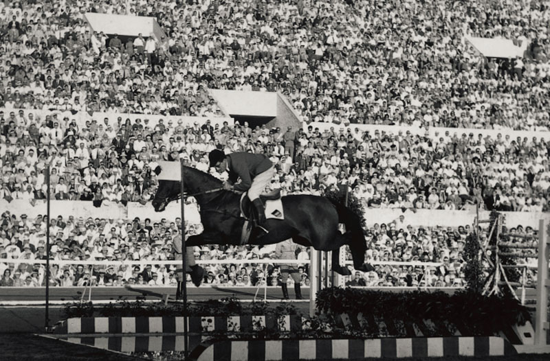 Legendary German Olympic Jumping athlete, Hans Günter Winkler with the great mare, Halla, who carried him to team and individual gold at the 1956 Olympic Games, in which the equestrian events were held in Stockholm, (SWE) has passed away aged 91. Photo by ©Alban Poudret/ Oscar Cornaz