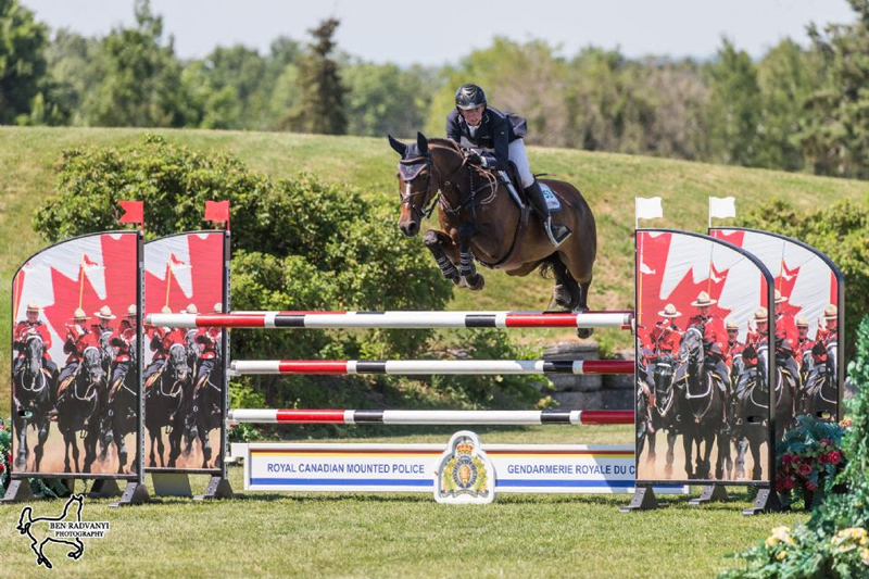 Sam Walker of Nobleton, ON, topped the $10,000 Under 25 Grand Prix, presented by MarBill Hill Farm, riding Quivive SZ on Friday, July 20, at the CSI3* Ottawa International Horse Show held at Wesley Clover Parks in Ottawa, ON.