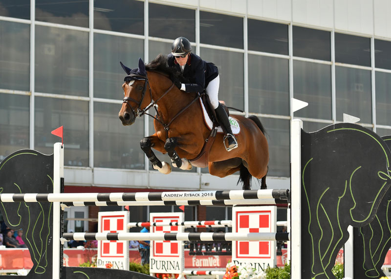 Beth Underhill and Count Me In won the $500,000 HITS Chicago Grand Prix.