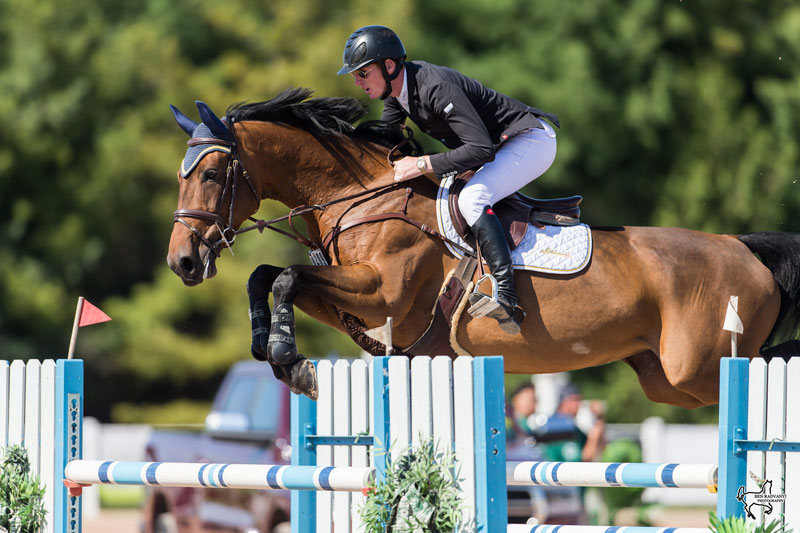 Daniel Coyle of Ireland riding Legacy won the $50,000 Caledon Cup – Phase Three, presented by HEP, Aviva Insurance, and Edge Mutual Insurance on Sunday, September 23, at the CSI2* Canadian Show Jumping Tournament in Caledon, ON. Photo by Ben Radvanyi Photography