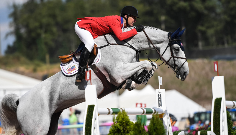 Thumbnail for USA close behind Swiss heading into Jumping Team Final