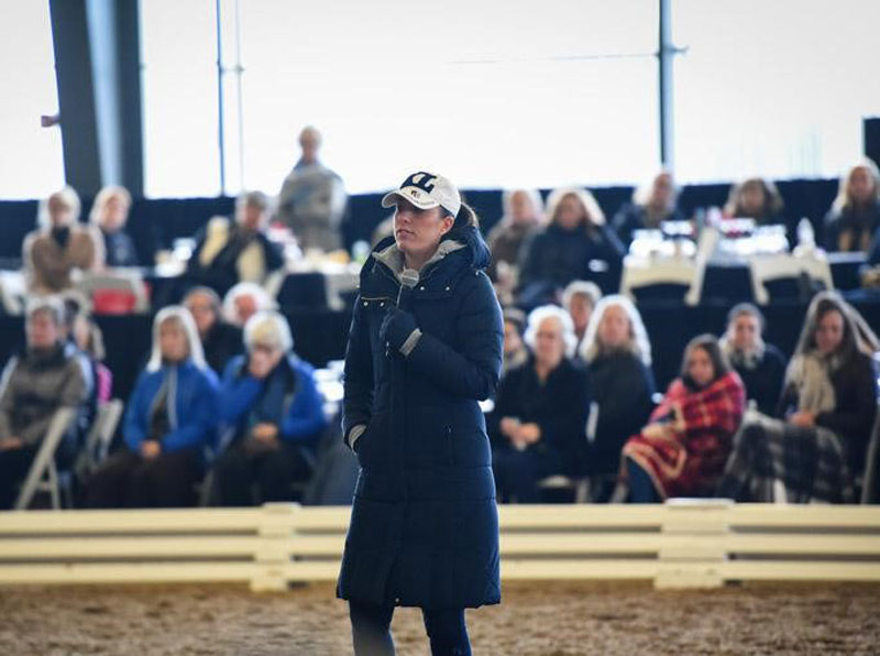 Olympic gold medallist and world record holder Charlotte Dujardin conducted a two-day master class at Caledon Equestrian Park.