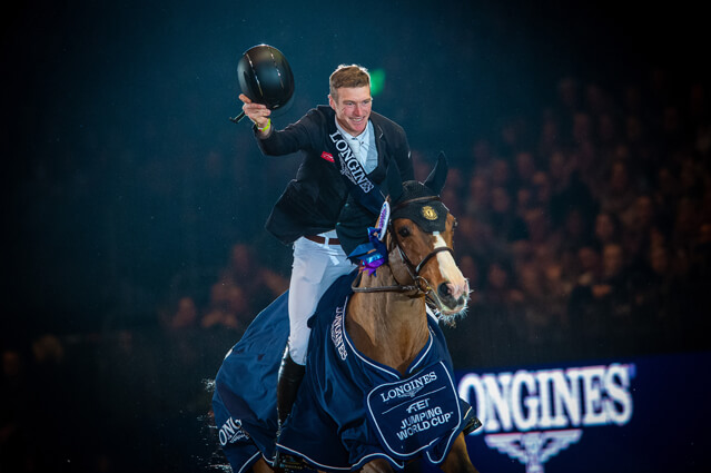 Thumbnail for William Whitaker reigns supreme in World Cup jump-off at Olympia