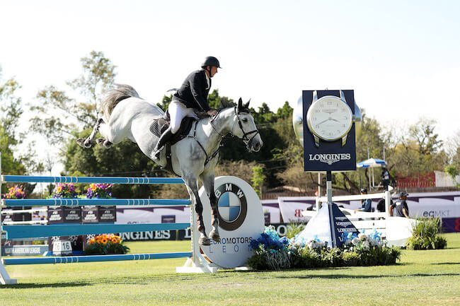 Jordan Coyle and Eristov topped the Longines FEI Jumping World Cup™ in Leon. Photo by FEI/Anwar Esquivel