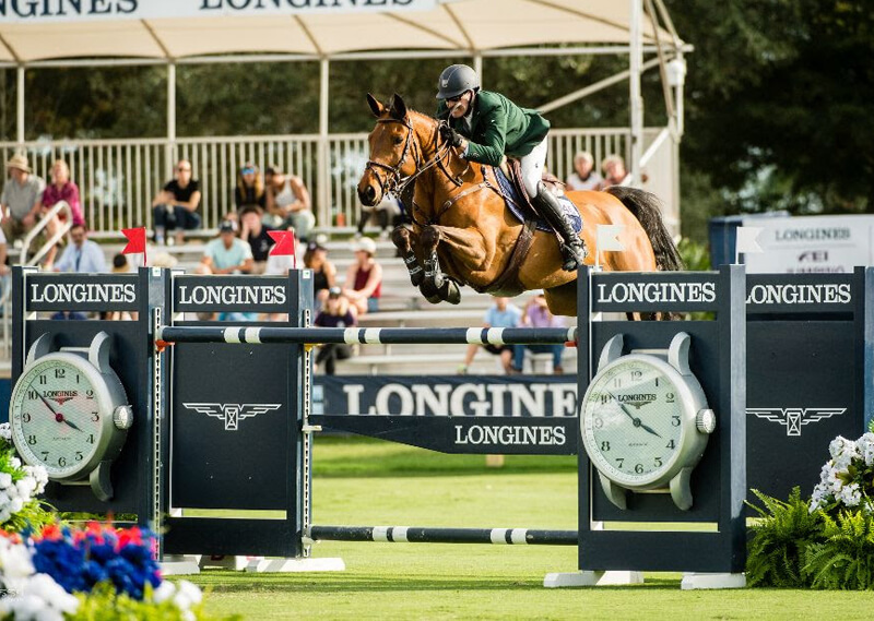 Paul O'Shea (IRL) and Imerald van't Voorhof bested a 15-horse jump-off to win the CSIO5* Longines Grand Prix of the Palm Beach Masters.