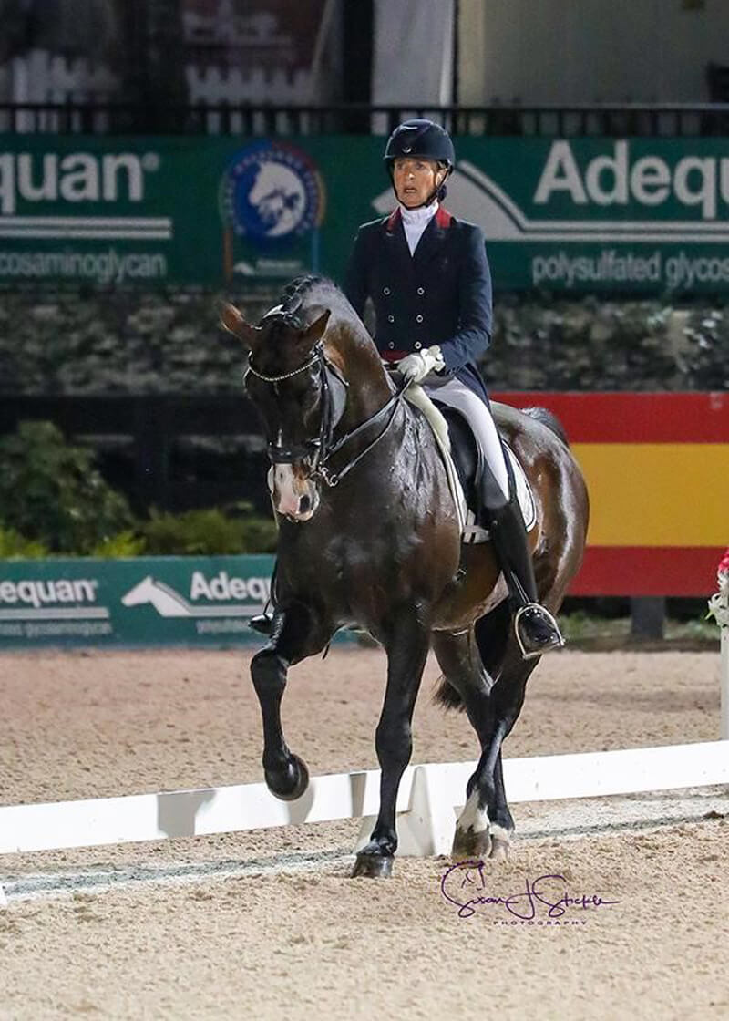 Charlotte Jorst and Kastel's Nintendo won the FEI Grand Prix Special CDI3* during week 8 of the Adequan® Global Dressage Festival. Photo ©SusanStickle.com