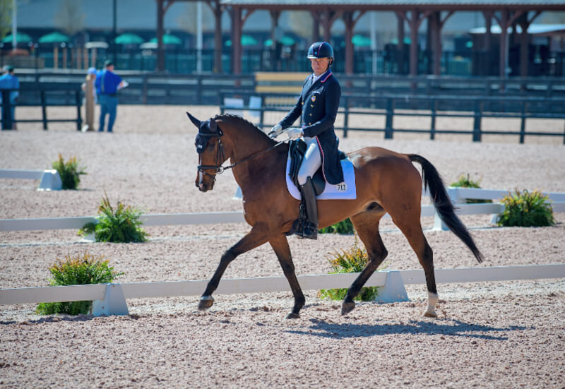Boyd Martin and Long Island T lead The Fork at TIEC following Advanced Dressage. Photo ©Shannon Brinkman Photography