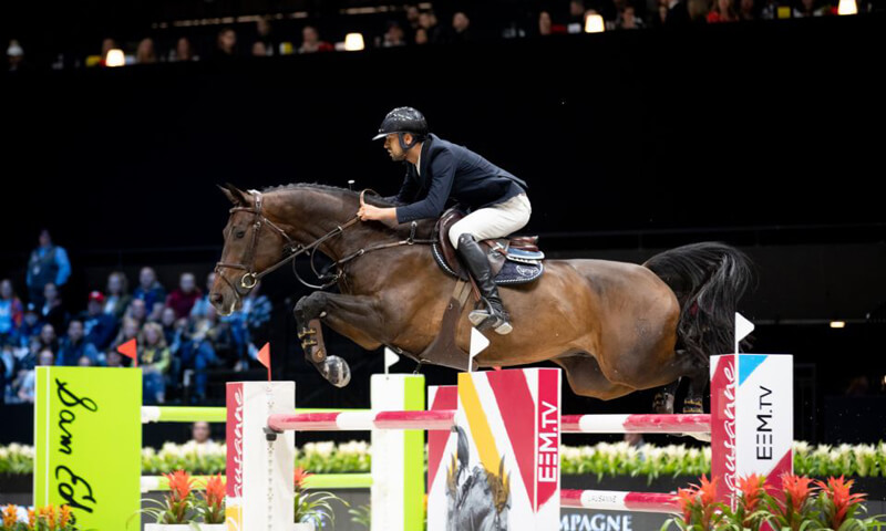 Nayel Nassar won the Longines Grand Prix of New York aboard Lucifer V. Photo by Jessica Rodrigues for EEM