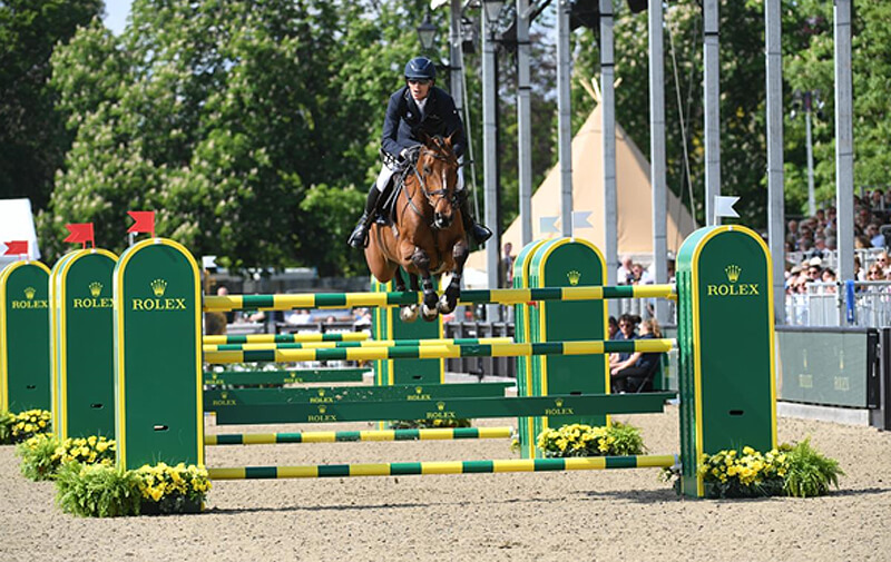 Sweden’s Henrik von Eckermann and Toveks Mary Lou won The Rolex Grand Prix at the Royal Windsor Horse Show.
