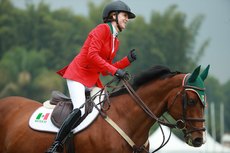 With just a single time fault over two rounds, Lorenza O’Farrill and Queens Darling led Team Mexico to victory in the Longines FEI Jumping Nations Cup™ of Mexico 2019 in Coapexpan (MEX) today. Photo by FEI/Hector Vivas