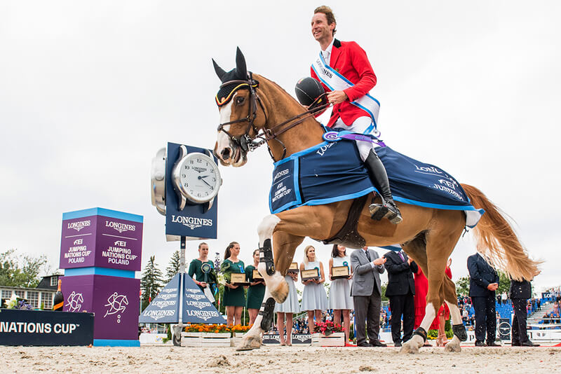 Pieter Devos and Apart clinched victory for Belgium today in the Longines FEI Jumping Nations Cup™ of Poland at Sopot (POL). FEI/Lucasz Kowalski Photo