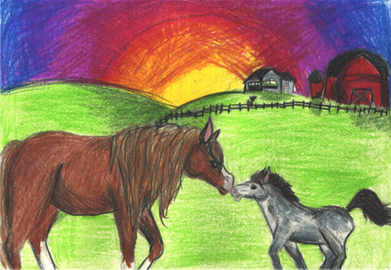 Thumbnail for 2019 Horse Day Kids Drawing Contest Winners