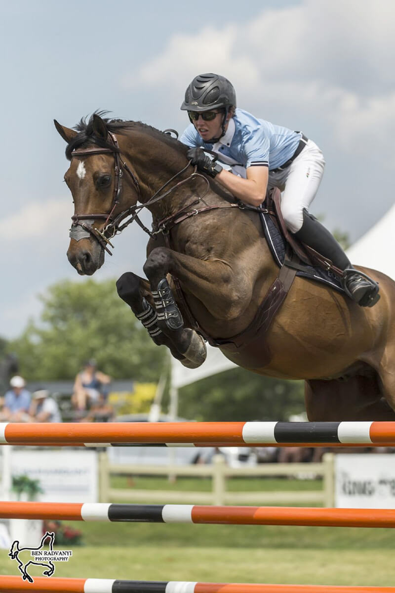 Sam Walker riding Carlitzek N won the $10,000 Under 25 Grand Prix, presented by MarBill Hill Farm, for the second year in a row on Friday, July 19, at the CSI3* Ottawa International II at Wesley Clover Parks in Ottawa, ON.