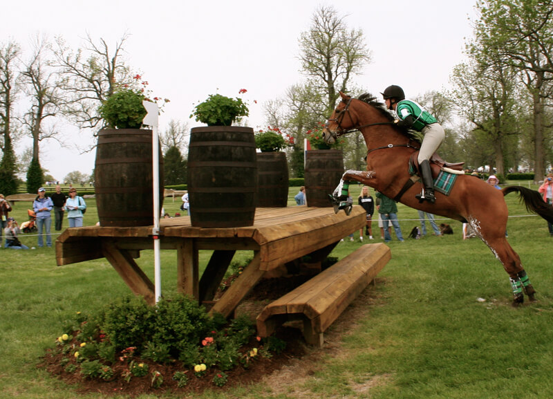 Table fences, involved in more fatal cross-country falls than any other type, are being excluded from mandatory safety “pinning” in FEI events from 2020.