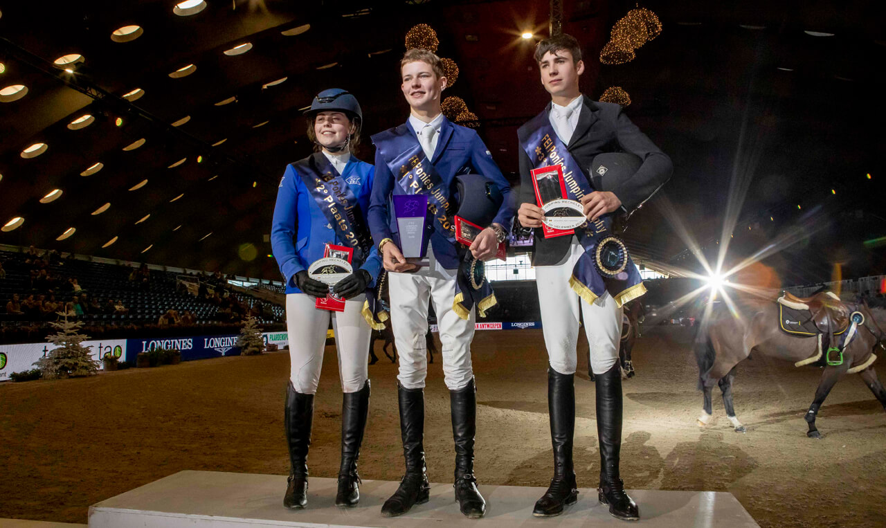 Thumbnail for Rhys Williams tops all-Irish podium in FEI Jumping Ponies Final