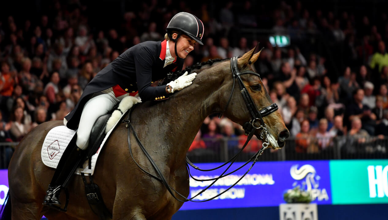 Thumbnail for Charlotte Dujardin crowned winner of Grand Prix at Olympia