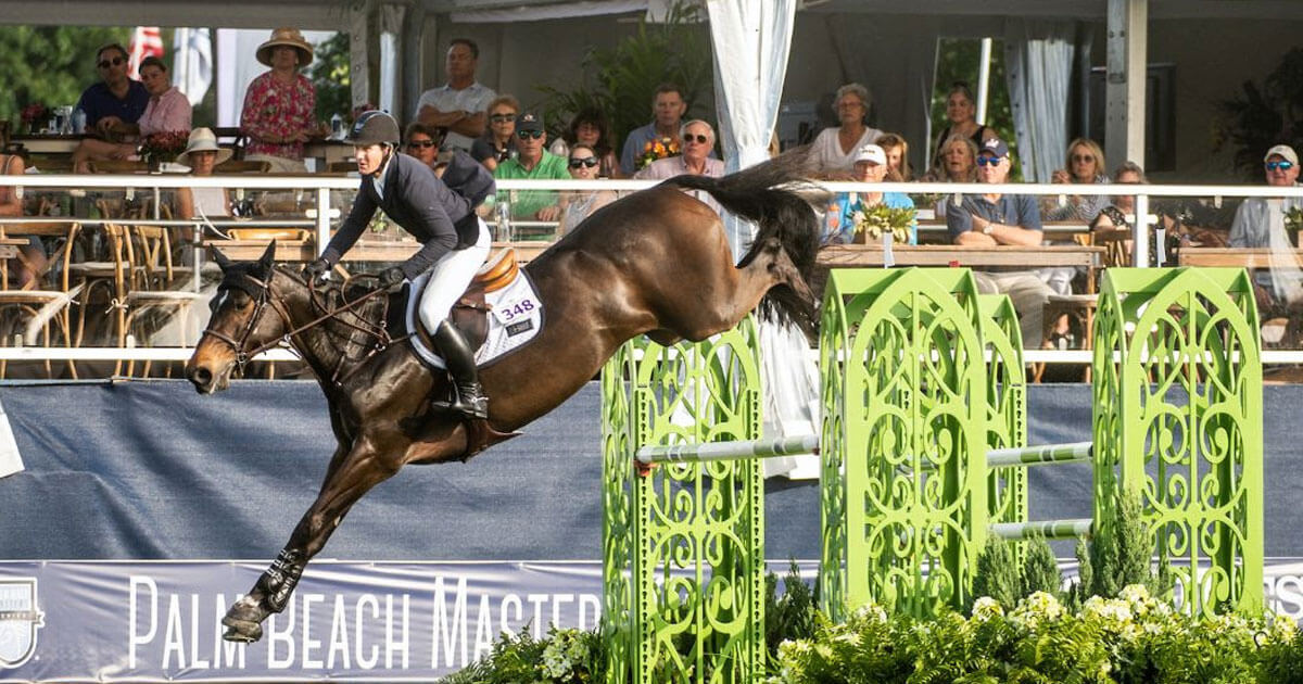 McLain Ward (USA) and Noche de Ronda were best in the CSIO5* $213,300 Longines Grand Prix during Longines FEI Jumping Nations Cup™ Week CSIO5*/CSI2* at Deeridge Farms. (Kathy Russell Photography)