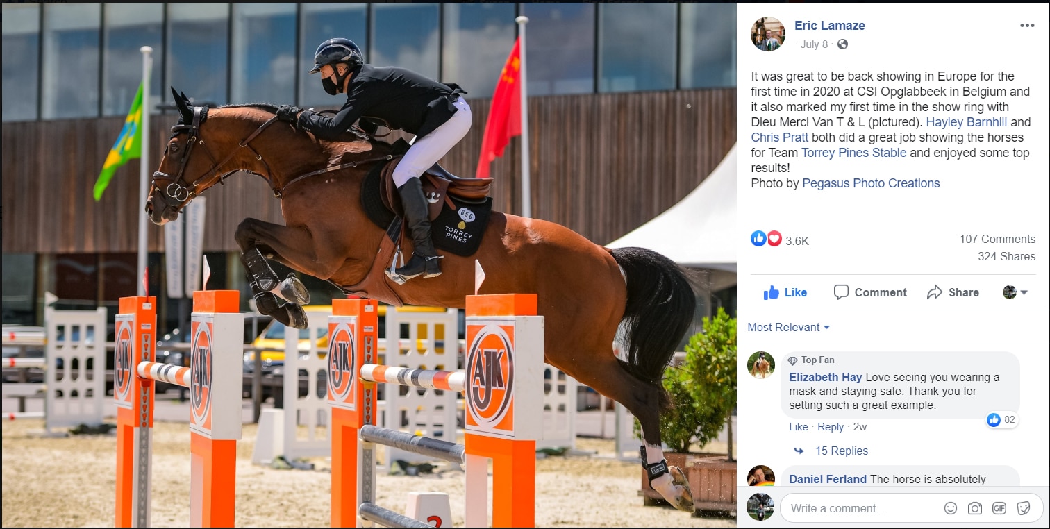 Thumbnail for FEI Reminds Riders it is not Liable if They Catch Covid-19