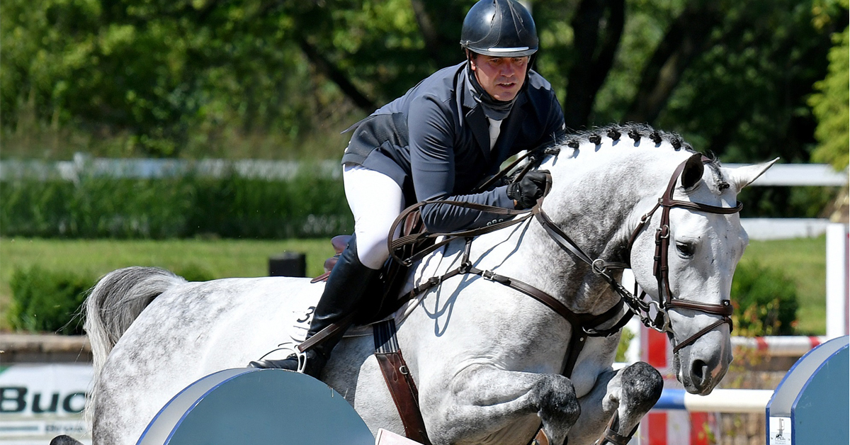 Topping the field in the $25,000 SmartPak Grand Prix was Christian Heineking and NKH Mr. Darcy. (ESI Photography)