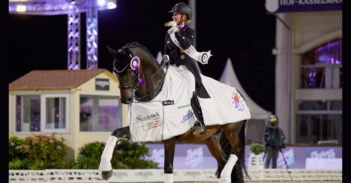 Thumbnail for Jessica Von Bredow-Werndl Captures Gold in Special at Dressage Euros