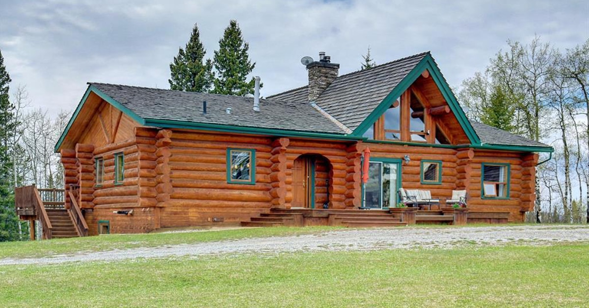 Thumbnail for $1,875,000 for a magnificent log home and horse facilities in southern Alberta