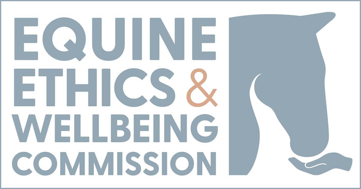 Equine Ethics and Wellbeing Commission logo.