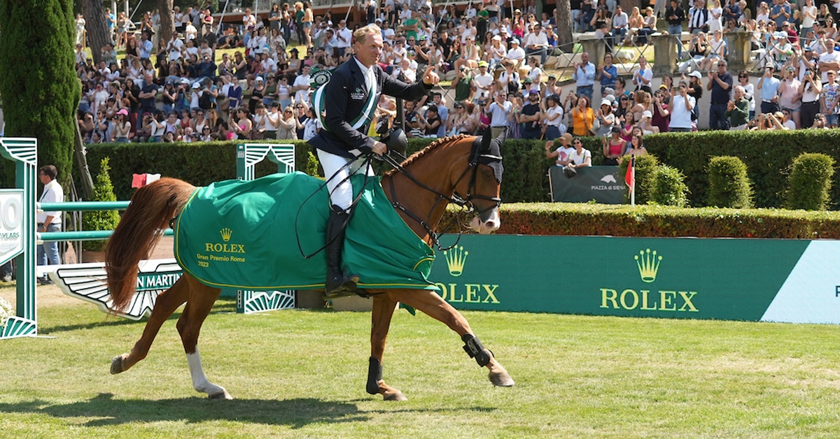 Andre Thieme and DSP Chakaria during their victory gallop.