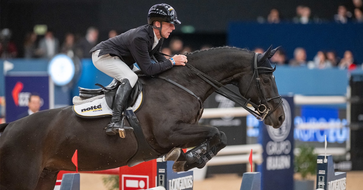 Thumbnail for Marcus Ehning Edges Ben Maher in Madrid World Cup Thriller