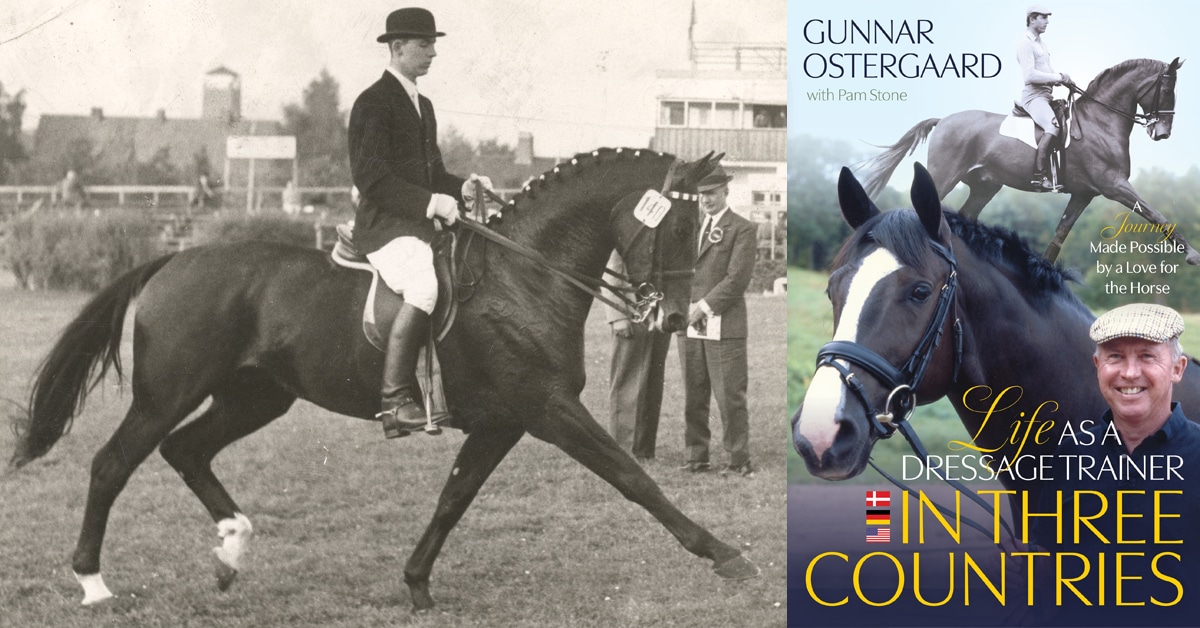 Black and white photo of a horses and rider; a book cover.