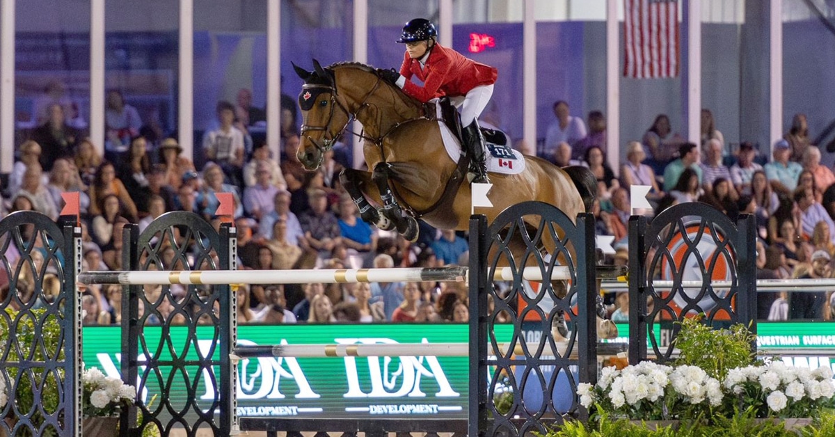 Thumbnail for Canadian Show Jumpers Place Second in Wellington Nations Cup